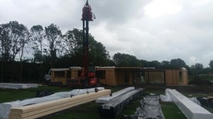 Houtskelet bouw woning familie groot Oud-dorp  Robert Bruijn verreiker verhuur