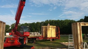 Houtskelet bouw woning familie groot Oud-dorp  Robert Bruijn verreiker verhuur